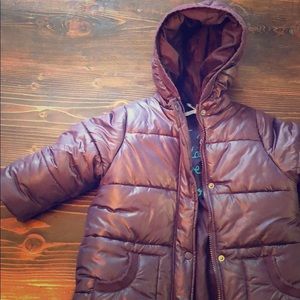 Long Purple Winter Coat